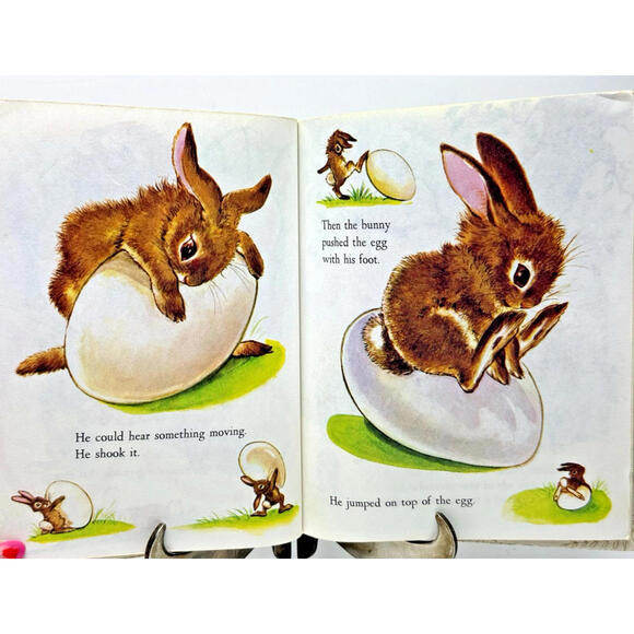 Vtg 1982 The Golden EGG Book Margaret Wise Brown. Little Golden Rabbit Duck - Picture 5 of 8